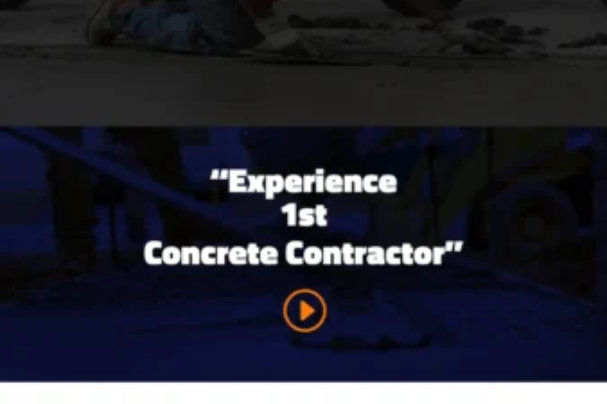 1st Concrete | Lead-Generating Contractor Website