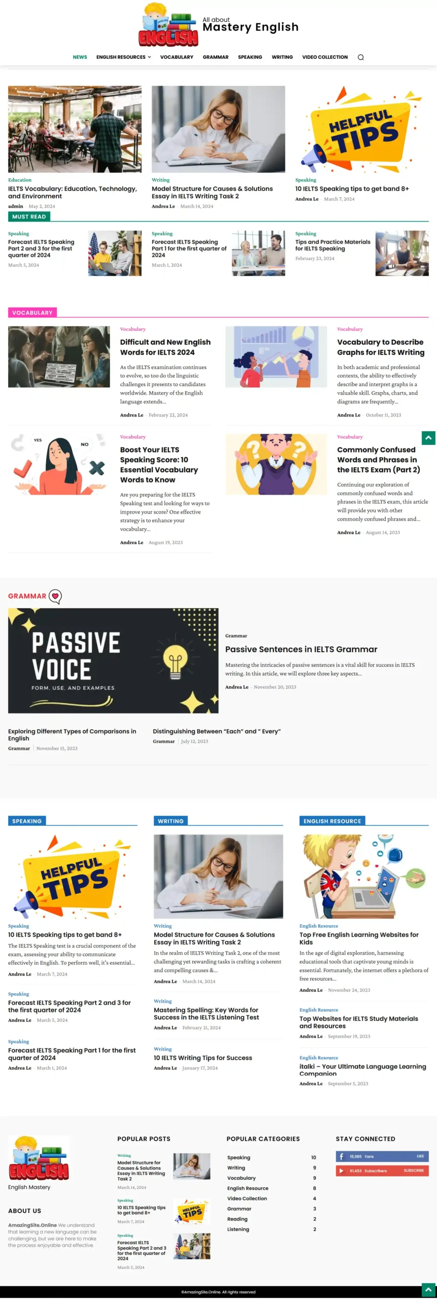 AmazingSite | Interactive E-Learning Platform Design