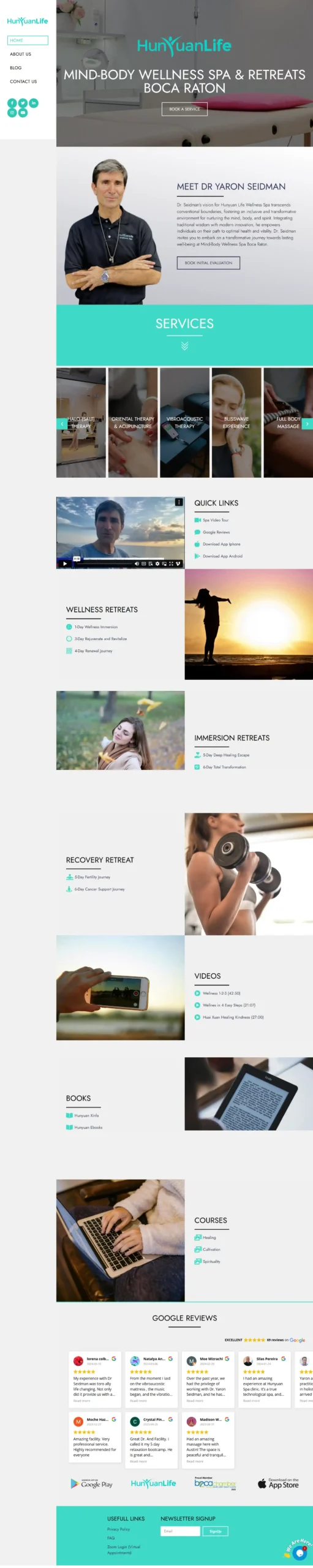 Hunyuan Life | Professional Wellness & Spa Website