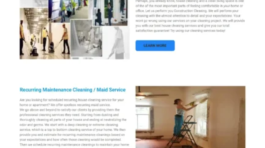 Tabbys Cleaning | Janitorial Services Web Design