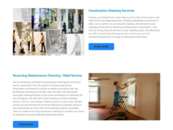 Tabbys Cleaning | Janitorial Services Web Design