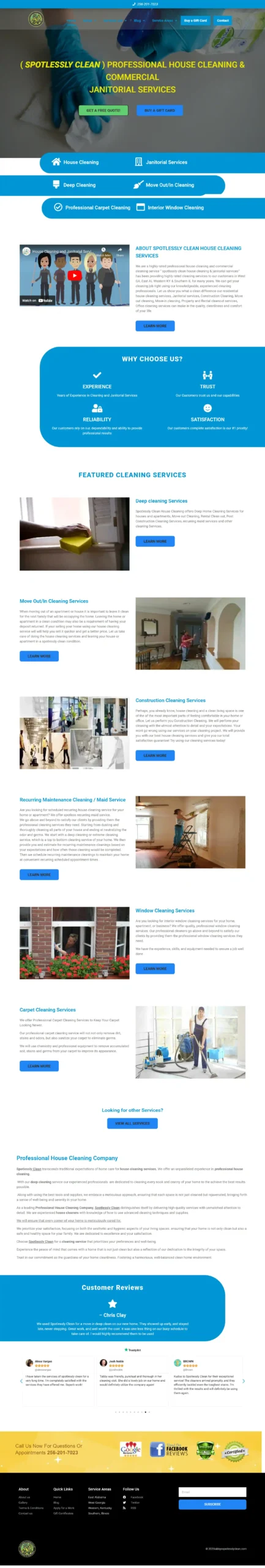 Tabbys Cleaning | Janitorial Services Web Design